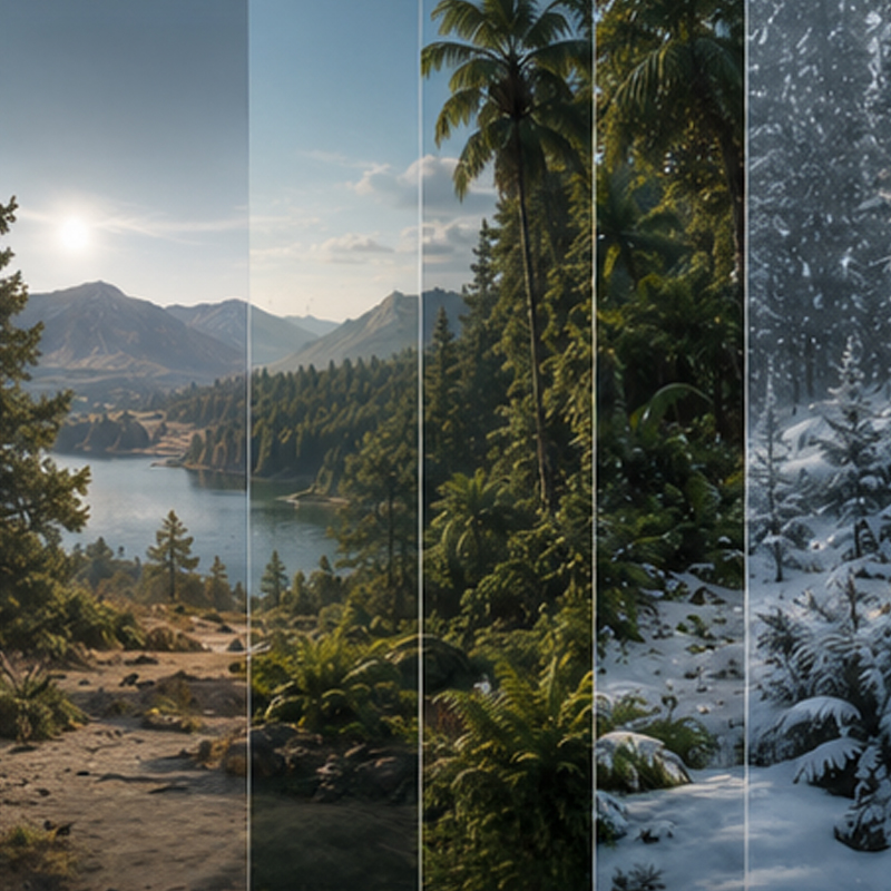 Climate — Set the seasonal and atmospheric character of your sanctuary.