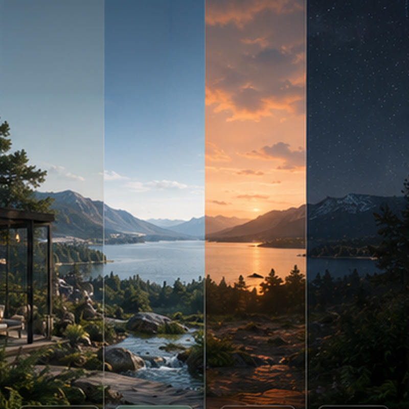 Light — Shape the time of day, warmth, and visual tone.